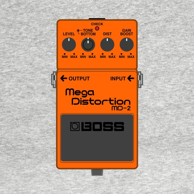 Boss MD-2 Mega Distortion Guitar Effect Pedal by conform